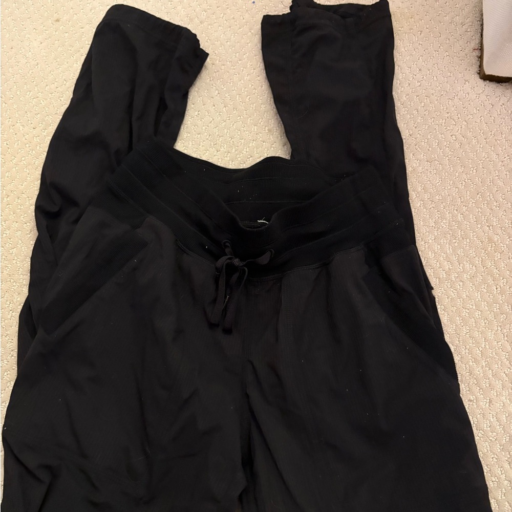 Black Lululemon dance studio pants